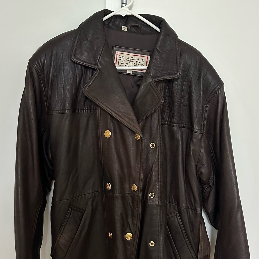 Braefair Leather Brown Jacket